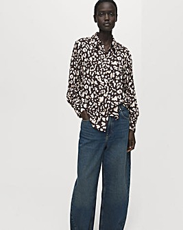 MANGO ANIMAL PRINT SHIRT