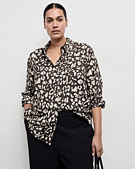 Mango Animal Print Shirt