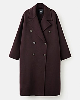 Mango Wool Mix Double Breasted Coat