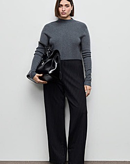 MANGO PINSTRIPE TROUSER