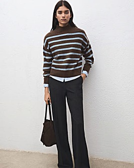 MANGO STRIPE SWEATER