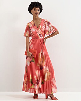 Phase Eight Abigail Print Pleated Maxi Dress