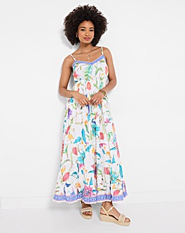 Joe Browns Beautiful Border Maxi Dress Petite