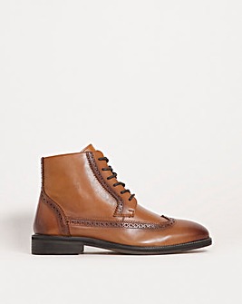 Premium Leather Brogued Smart Boot EW