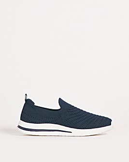 Cushion Walk Fly Knit Slip On Trainer E Fit