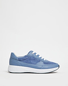 Leather Lace Trainer EEE Fit