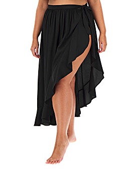 Ruffle Detail Maxi Beach Sarong