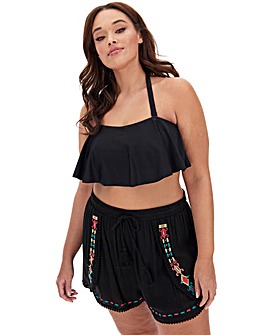 Embroidered Beach Short