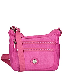 Enrico Benetti Suzie Single Handle Crinkle Nylon Shoulderbag