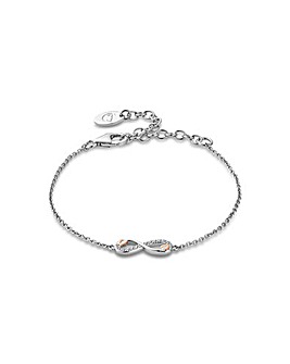 Clogau Tree of Life Sterling Silver Infinity Bracelet with Topaz