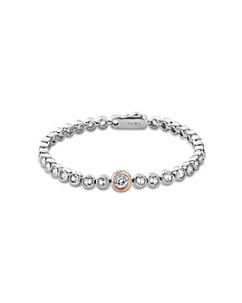 Clogau Celebration Sterling Silver Tennis Bracelet with Topaz