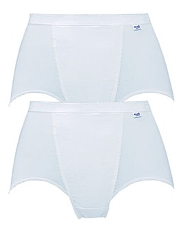 Sloggi (2 Pack) Light Control Maxi Knickers Black or White