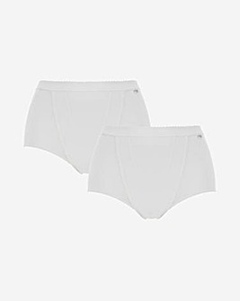 Sloggi (2 Pack) Light Control Maxi Knickers Black or White