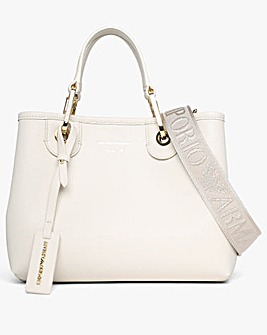 Emporio Armani Myea Cream Shopper Bag With Pouch