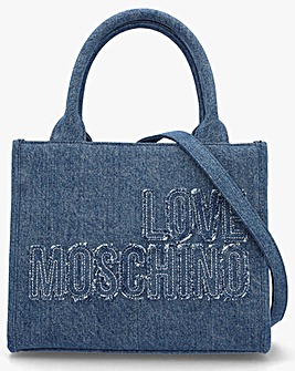 Love Moschino Denim Blue Tote Bag