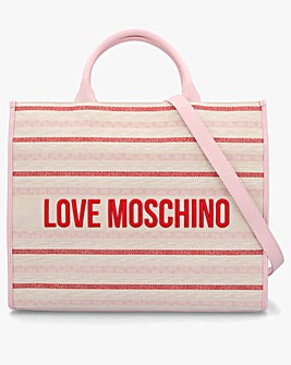 Love Moschino Flower Pink Tote Bag