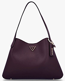 Guess Sora Girlfriend Burgundy Carryall Shoulder Bag