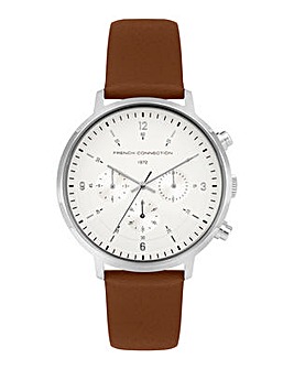 Mens French Connection Round Dial  Strap Watch