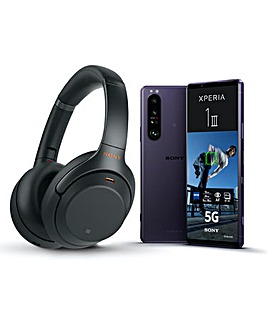 Sony Xperia 1 III 5G 256GB Purple & Free WH-1000XM3 BT NC Headphones