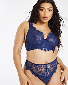 Figleaves Curve Adore Navy Lace High Apex Full Cup Bra