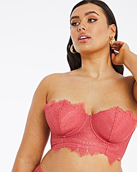 Figleaves Curve Adore Rouge Lace Padded Multiway Bra