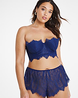Figleaves Curve Adore Navy Lace Padded Multiway Bra