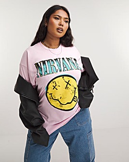 Pink Nirvana License Tee