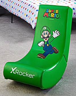 X Rocker Nintendo Video Rocker - Super Mario Joy Collection - Luigi