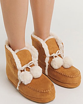 Ola Scandi Slipper Boots Wide E Fit