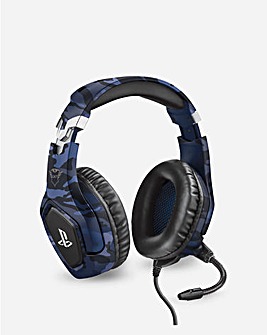 Trust GXT488 Official PS4/PS5 Wired Gaming Headset - Blue
