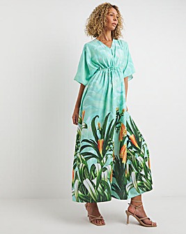 Raishma Studio Tropical Boarder Print Dress