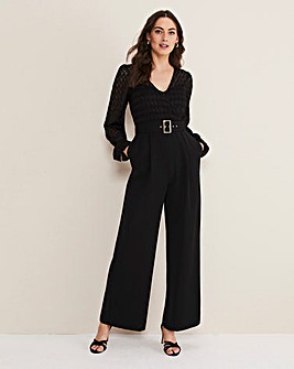 Phase Eight Carly Lace Long Sleeve Jumpsuit