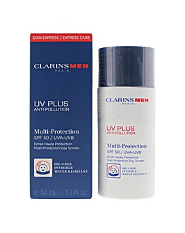 Clarins Men UV Plus Anti-Pollution Multi-Protection SPF 50 Day Cream 50ml