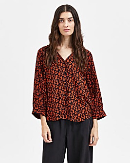 Selected Femme Printed Blouse