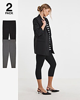 2 Pack Cropped Jersey Legging