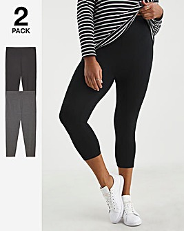 2 Pack Cropped Jersey Legging
