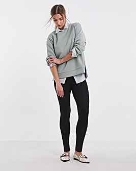 Black Jersey High Waisted Legging