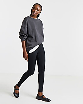 Black Jersey High Waisted Legging