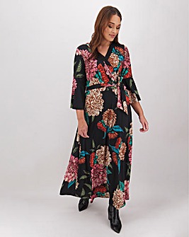 Joanna Hope Tie Waist Floral Maxi Dress