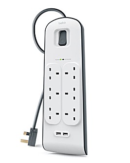 Belkin 2.4 Amp USB Charging 6-outlet Surge Protection Strip