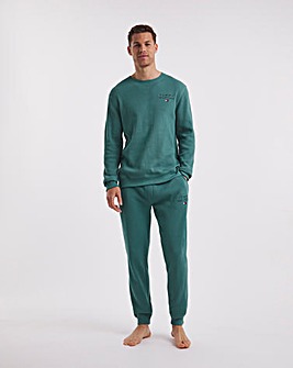 Tommy Hilfiger Green Waffle Lounge Pant