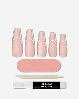BLK Listed Instant Acrylic Nails Nude Outline