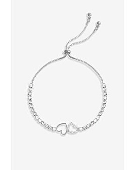 Jon Richard Crystal Heart Bracelet