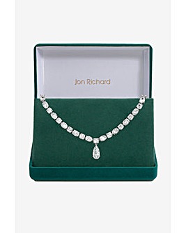 Jon Richard CZ Stone Peardrop Necklace