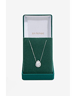 Jon Richard CZ Crystal Peardrop Pendant