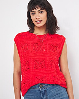 Crochet Look Vest