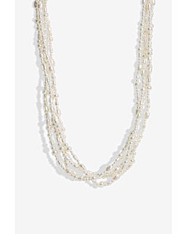 Jon Richard Semi Precious Row Necklace