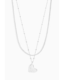 Jon Richard Molten Heart Necklace