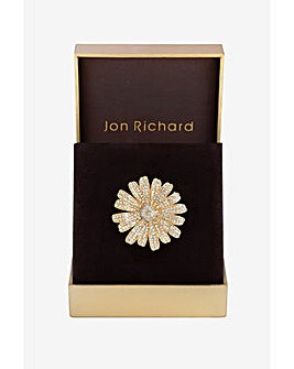 Jon Richard Crystal Flower Brooch