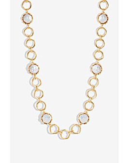 Jon Richard Baroque Pearl Chain Necklace